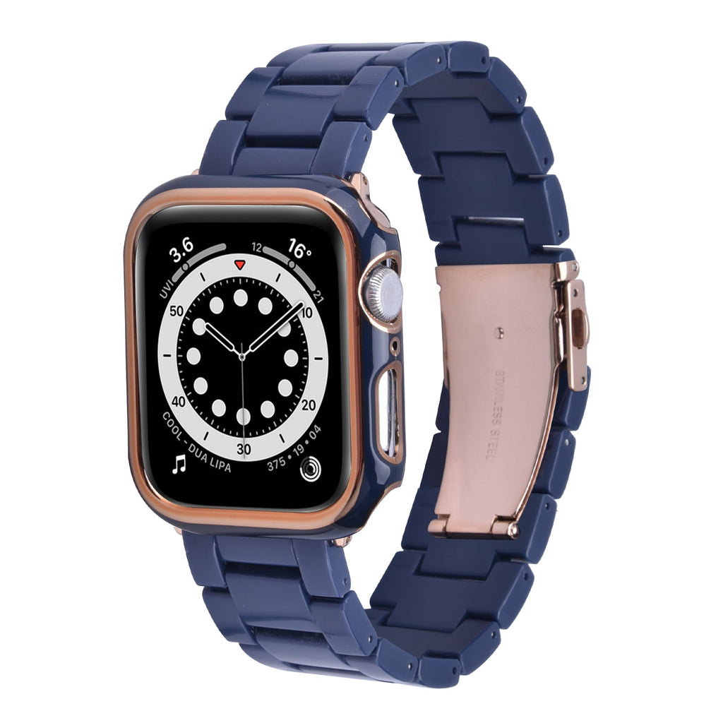 Resin Band with Bumper Case for Apple Watch 40mm & 44mm