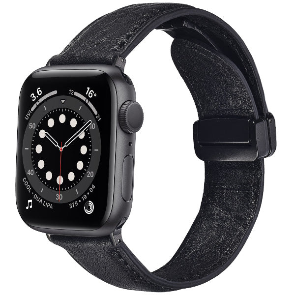 Genuine Italian Leather Band for Apple Watch Strap with Magnetic Claps