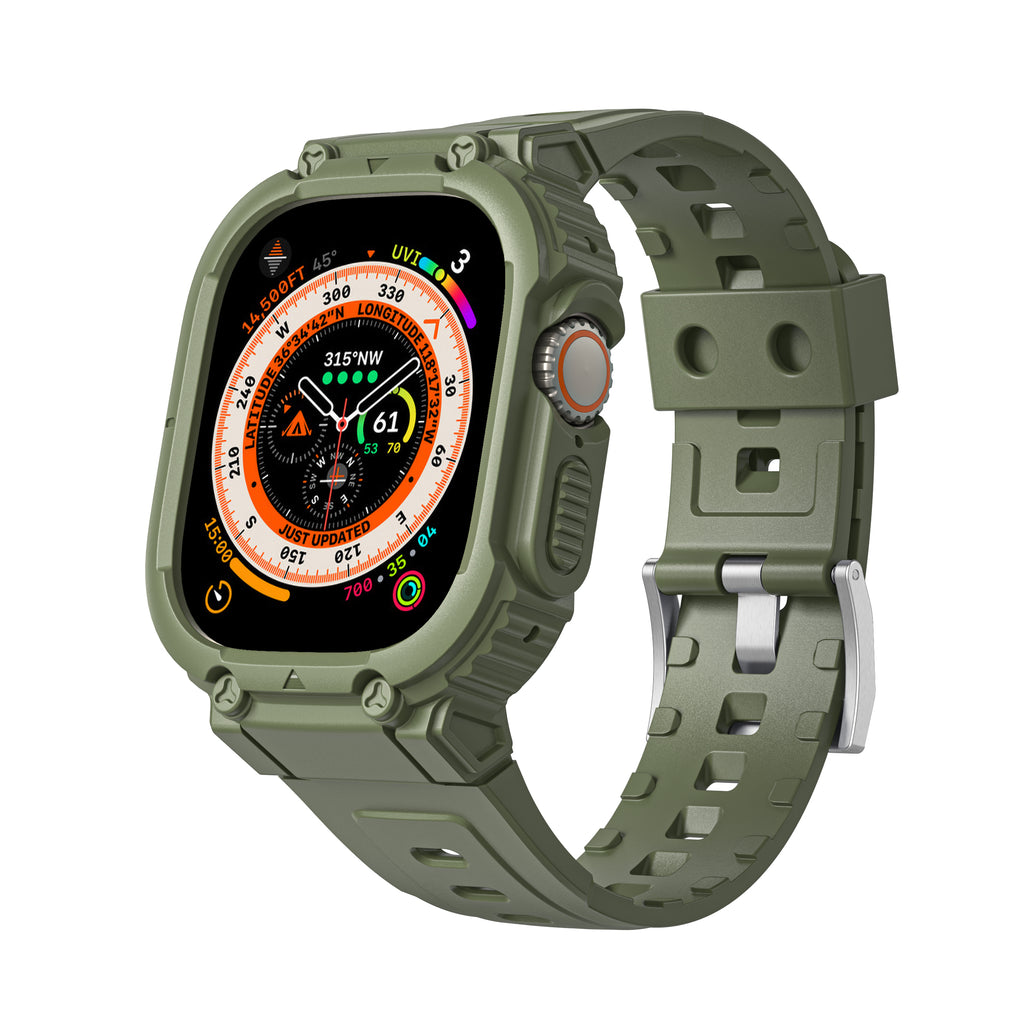 Rugged Sport Bands with Bumper Case for Apple Watch Ultra 49mm