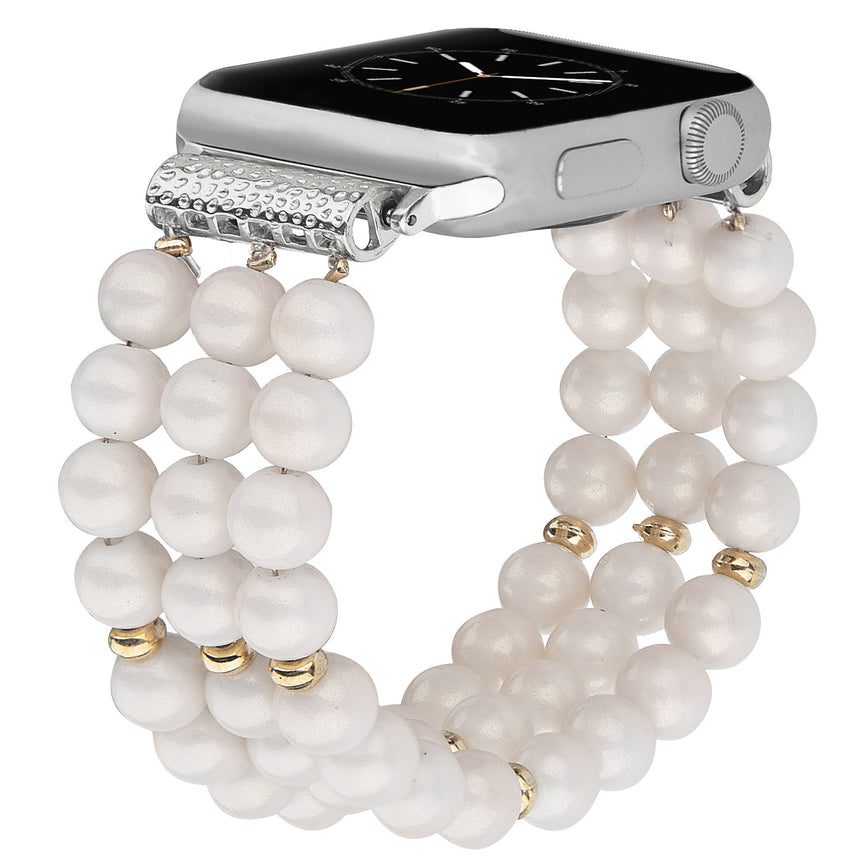 Handmade Beaded Pearl Band for Apple Watch-Assorted Colors