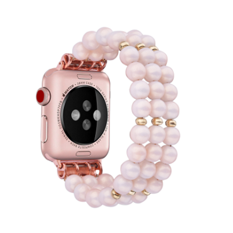 Handmade Beaded Pearl Band for Apple Watch-Assorted Colors