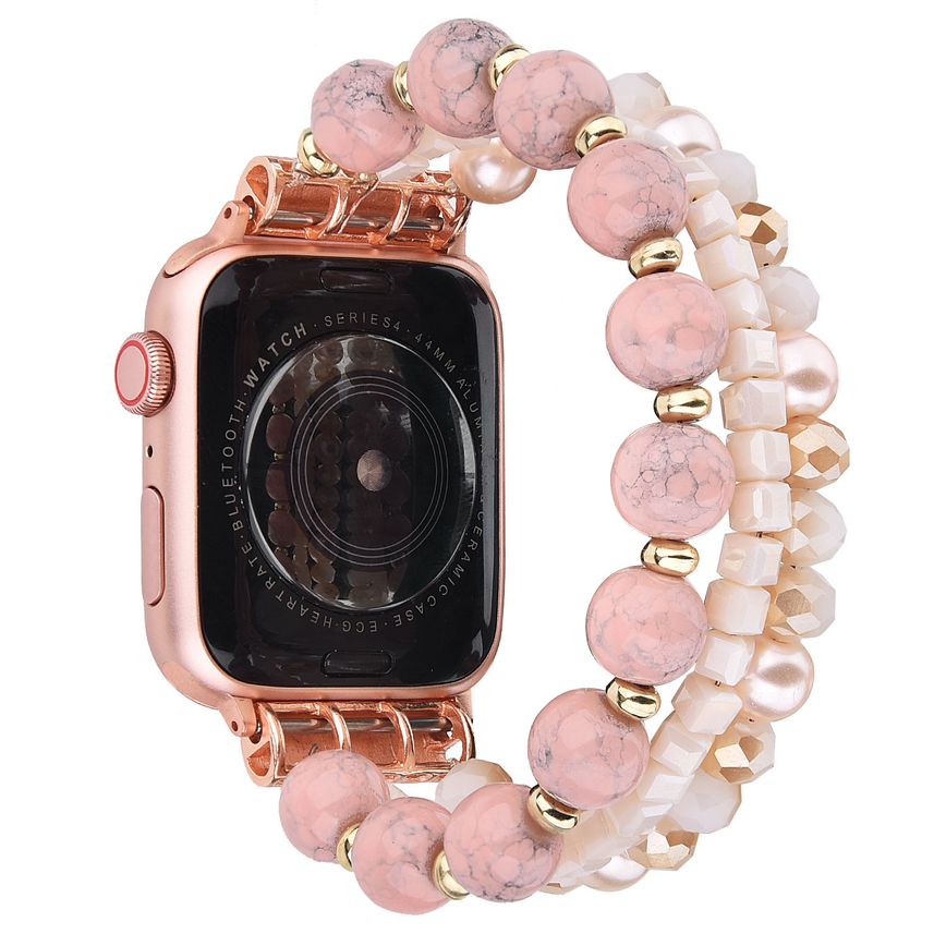 Handmade Beaded Pearl Band for Apple Watch-Assorted Colors