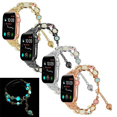 Night Luminous Beaded Band for Apple Watch 38/40/41mm & 42/44/45mm-Assorted Colors
