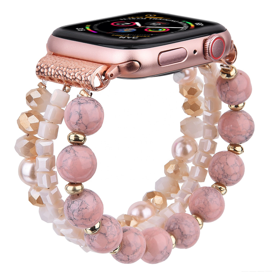 Handmade Beaded Pearl Band for Apple Watch-Assorted Colors