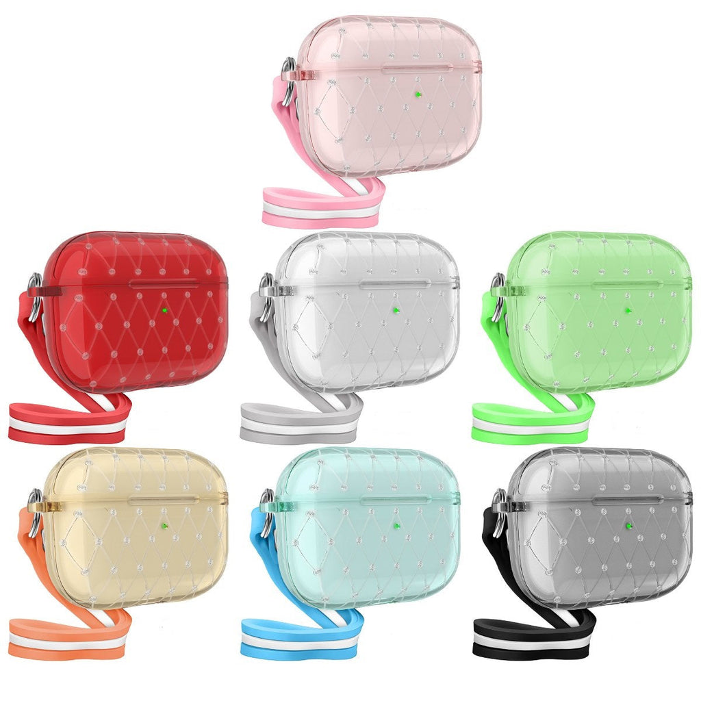 Transparent Bling Case for Apple Airpod Pro-Assorted Colors