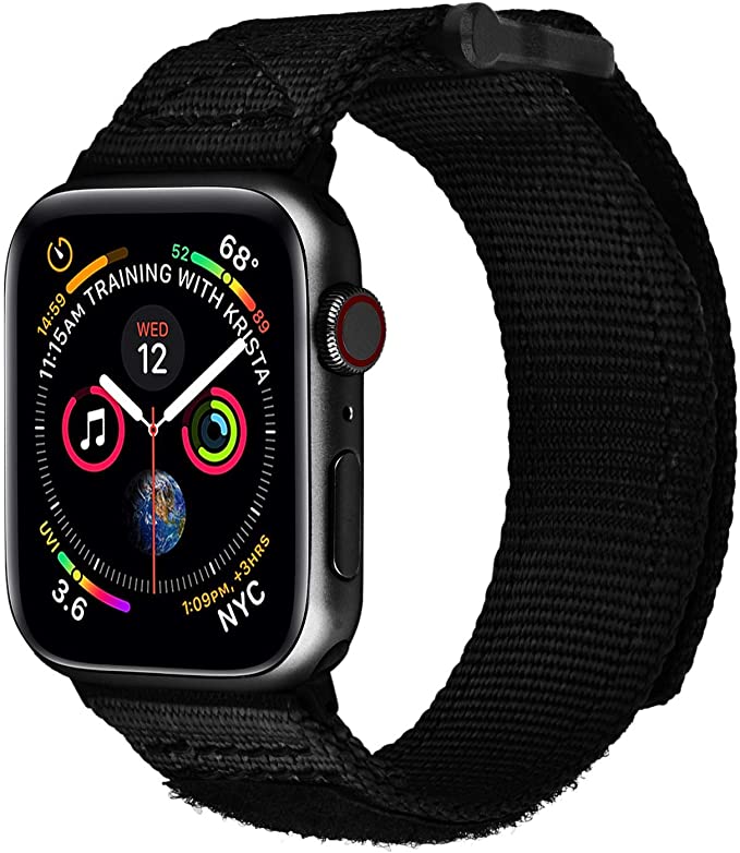 Rugged Nylon Sports Band for Apple Watch 38/40/41mm & 45/44/42mm